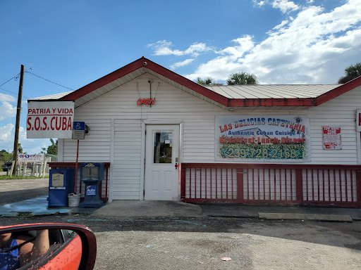 Cafe' Cubano storefront on Palm Beach Boulevard.